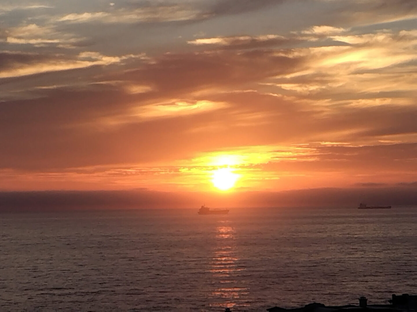 海に沈む夕日